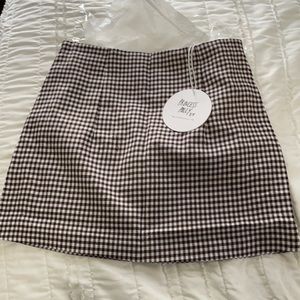 never worn brown checkered skirt princess polly!